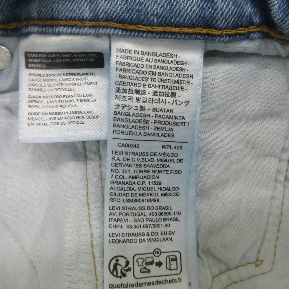 Levis Mens 550 Jeans Size 31 Blue Relaxed Fit Denim Stretch